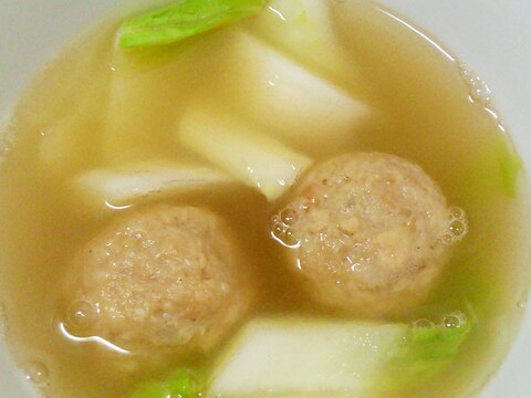 簡単★生姜であったか★白菜と肉団子の和風スープ